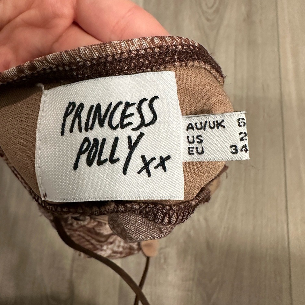 Princess Polly Margie Snakeskin Top - Picture 4 of 4